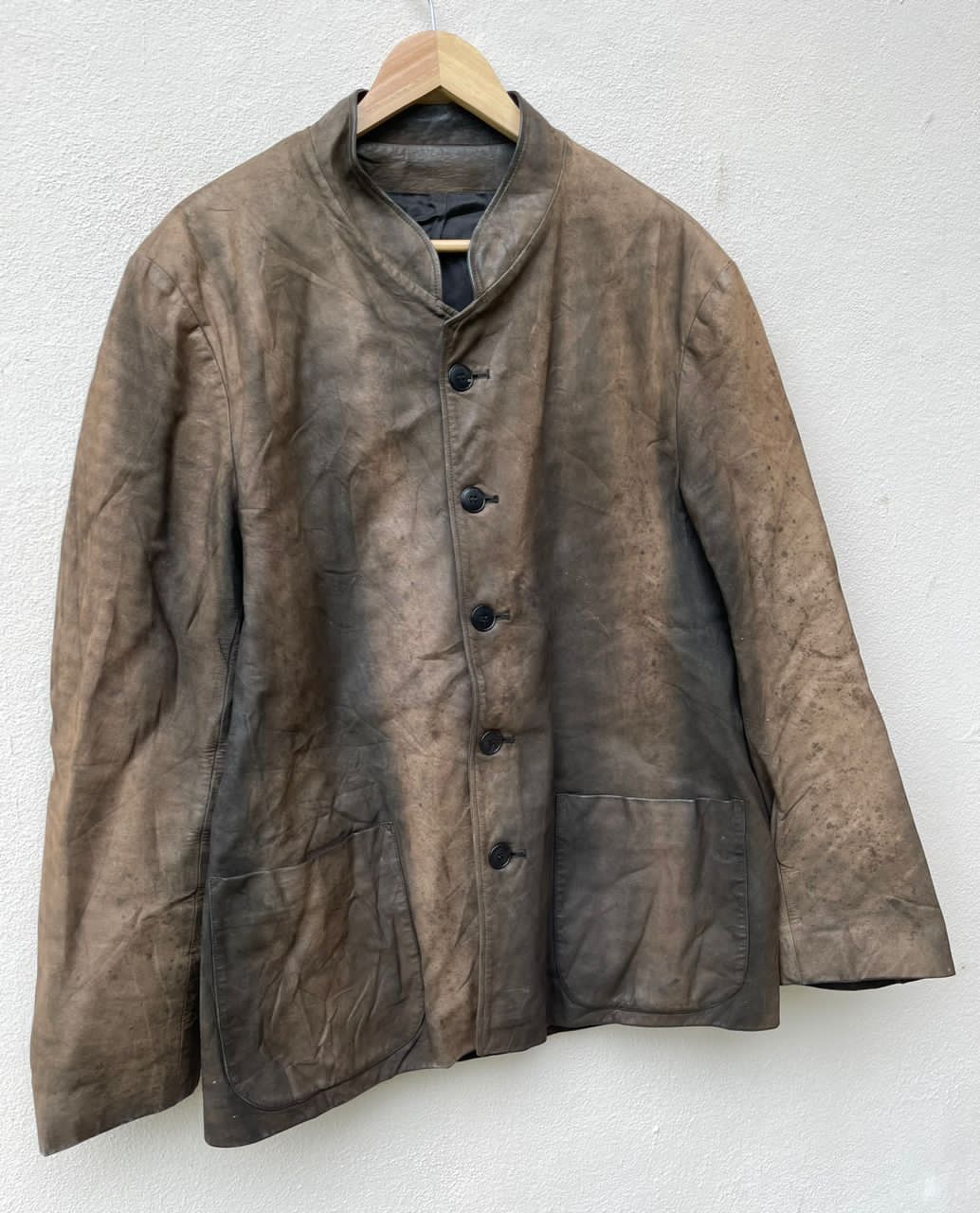 【agnes b. homme paris】leather jacket Agnes B. Homme Paris Leather Jacket