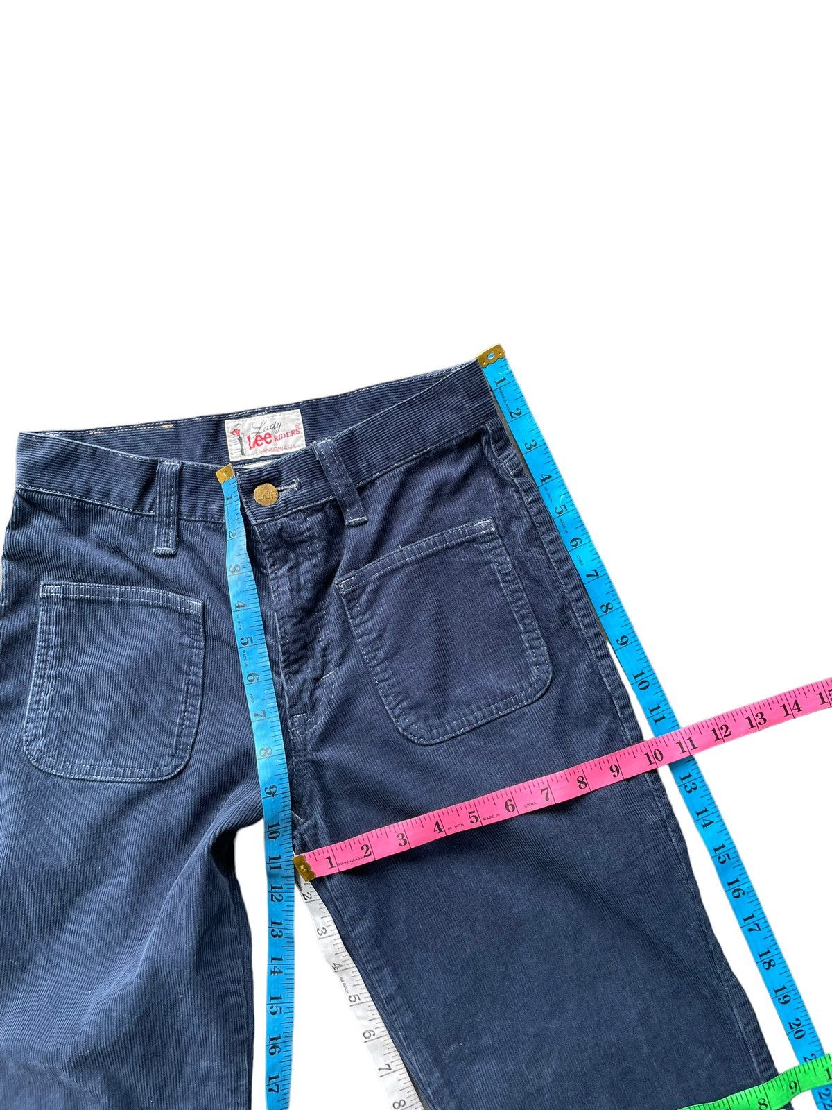 Lee Lady Lee Rider Sanforized Coduroy Bell Bottom Size 28" / US 6 / IT 42 - 18 Thumbnail