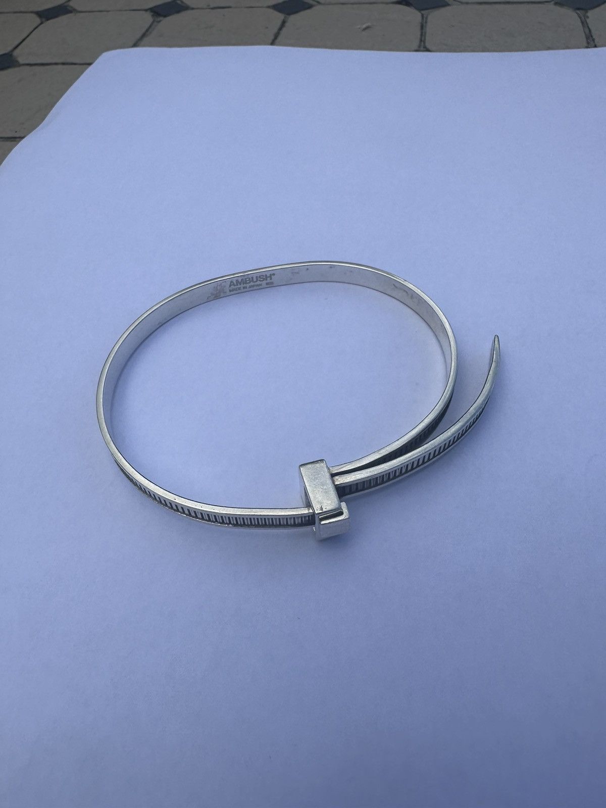 Ambush Design AMBUSH Zip-tie sterling-silver bracelet | Grailed