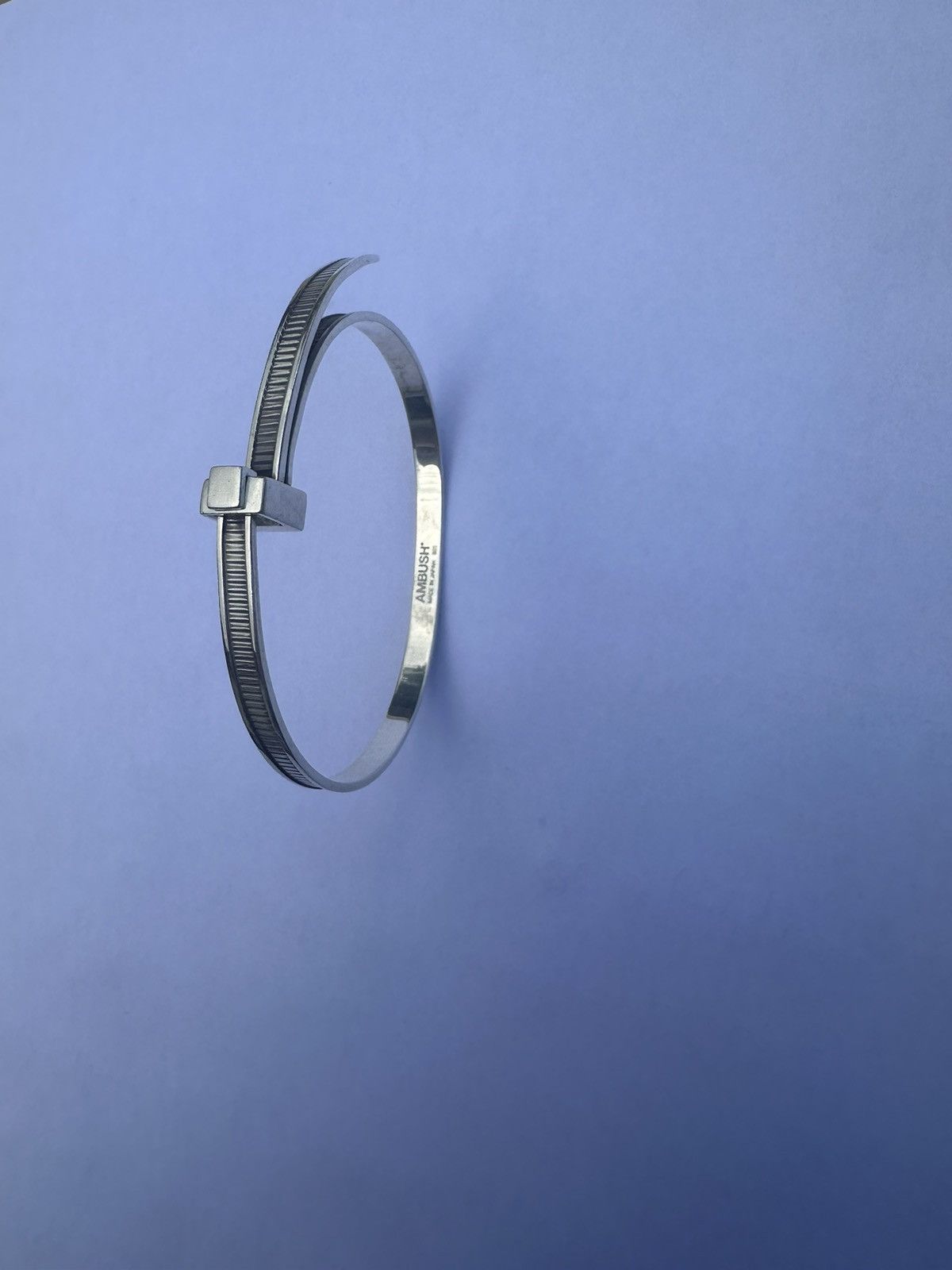 Ziptie Bracelet Silver Cable Tie Bracelet AMBUSH Zip-tie Sterling