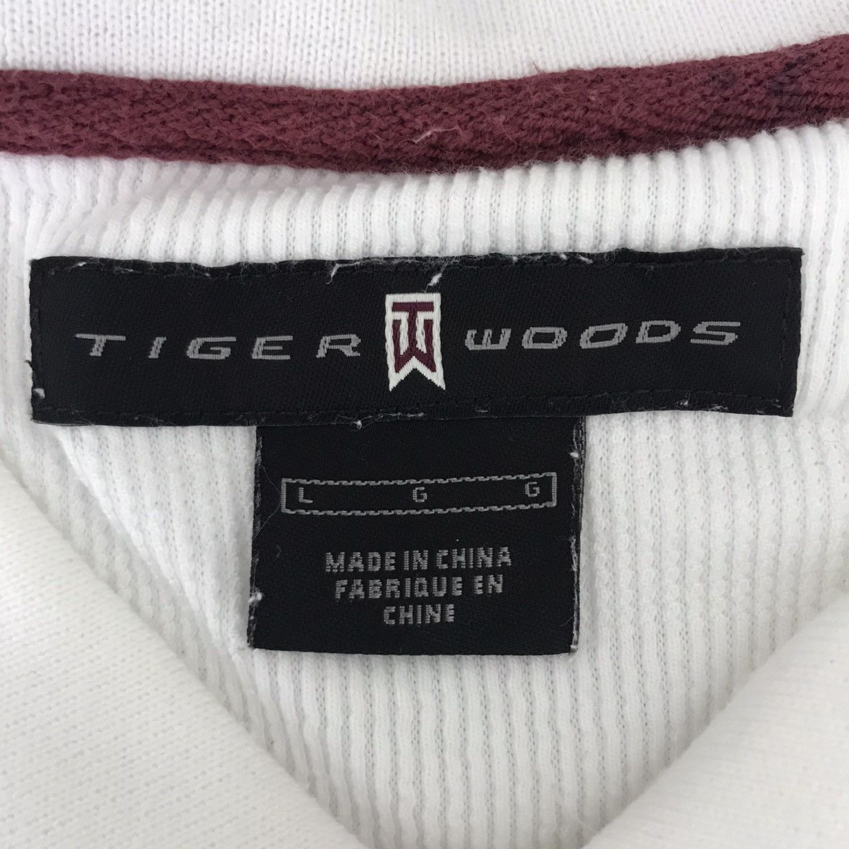 Nike NIKE TIGER WOODS Swoosh Stripes White Long Sleeve T-shirt Size US L / EU 52-54 / 3 - 6 Thumbnail