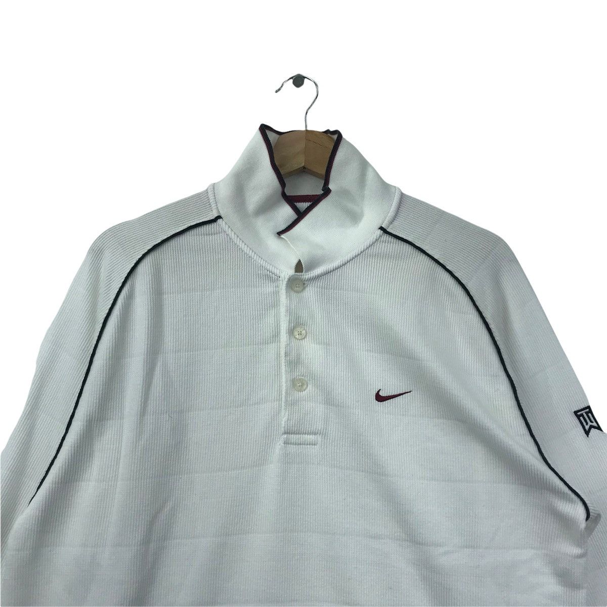 Nike NIKE TIGER WOODS Swoosh Stripes White Long Sleeve T-shirt Size US L / EU 52-54 / 3 - 2 Thumbnail