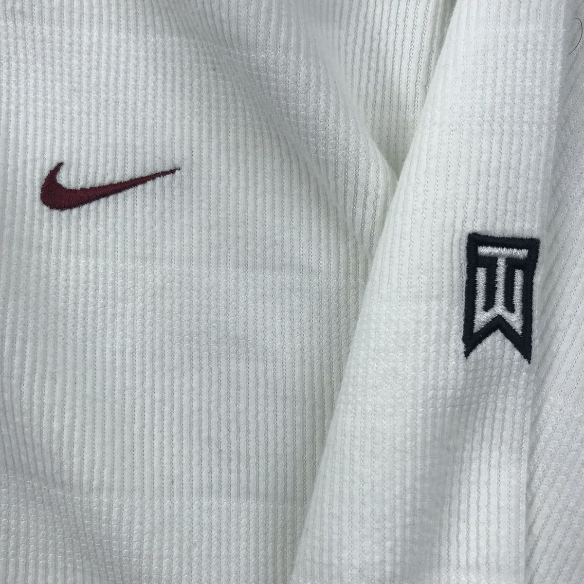 Nike NIKE TIGER WOODS Swoosh Stripes White Long Sleeve T-shirt Size US L / EU 52-54 / 3 - 3 Thumbnail