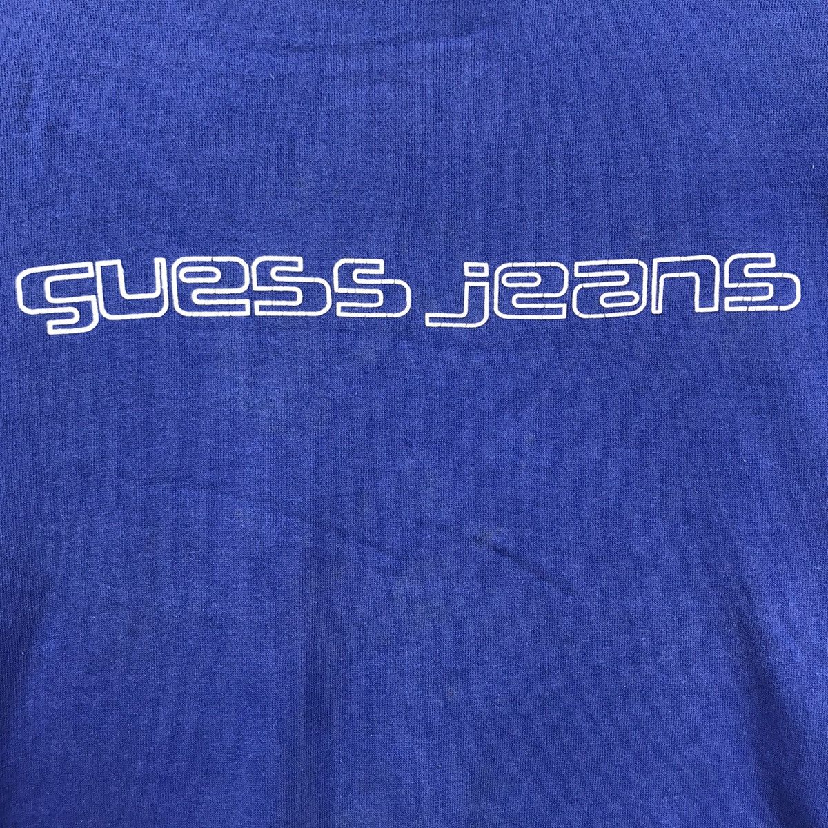 Guess GUESS JEANS Big Print Blue Sweatshirt Size US M / EU 48-50 / 2 - 3 Thumbnail