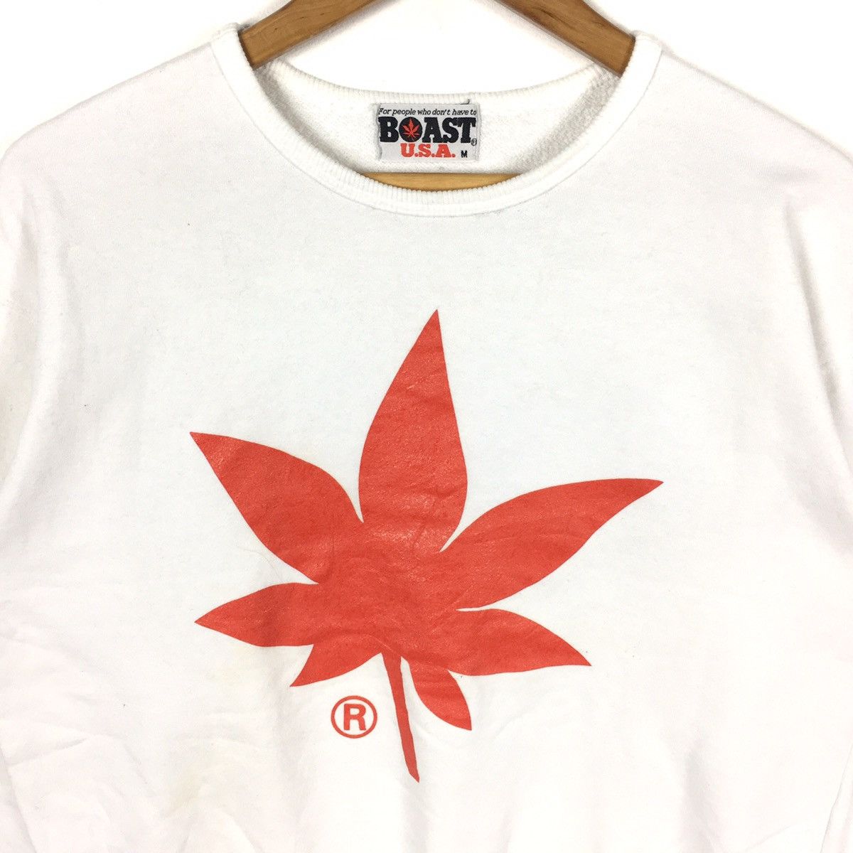Boast BOAST USA SPORT Japan Tennis Big Print White Sweatshirt Size US M / EU 48-50 / 2 - 2 Thumbnail