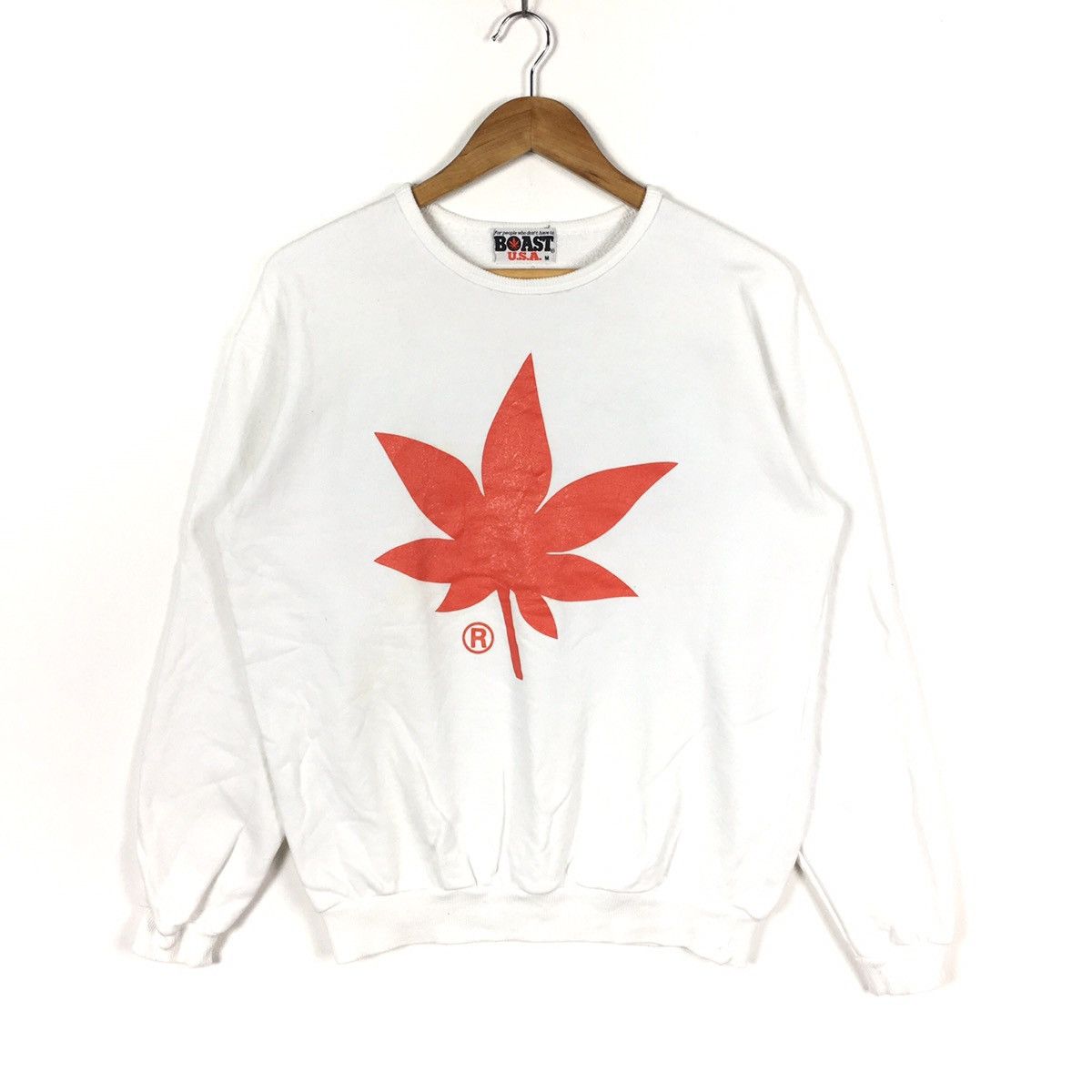 Boast BOAST USA SPORT Japan Tennis Big Print White Sweatshirt Size US M / EU 48-50 / 2 - 1 Thumbnail