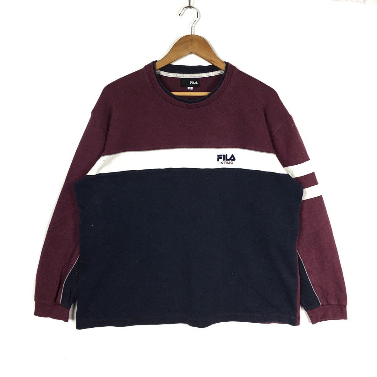 Fila FILA SPORT Stripes Color Block Sportswear Red Sweatshirt Size US XL / EU 56 / 4 - 1 Thumbnail