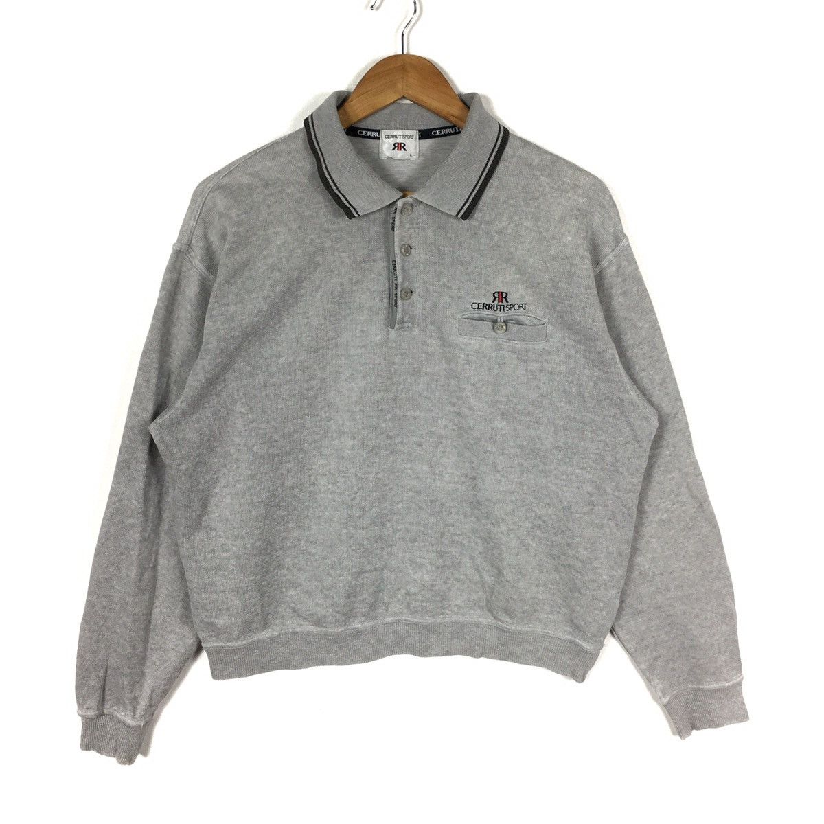 Cerruti 1881 CERRUTI 1881 SPORT France Designer Collar Sweatshirt Size US L / EU 52-54 / 3 - 1 Thumbnail