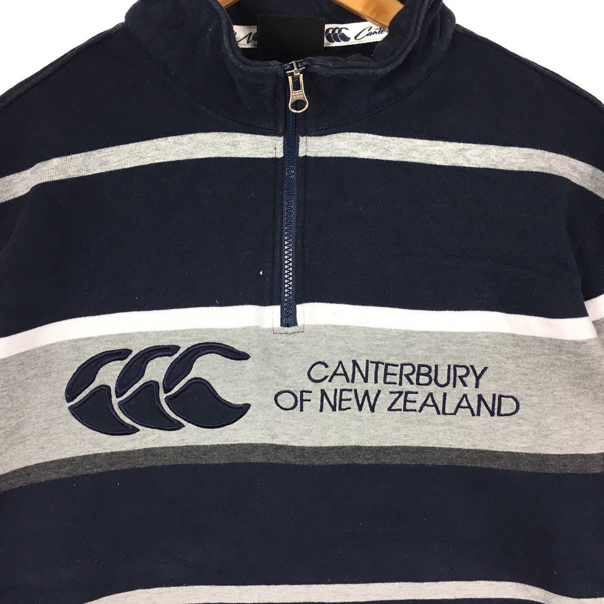 Canterbury of New Zealand CANTERBURYOf NEW ZEALAND CccAll BlackStripes RugbySteinlager Size US L / EU 52-54 / 3 - 2 Thumbnail