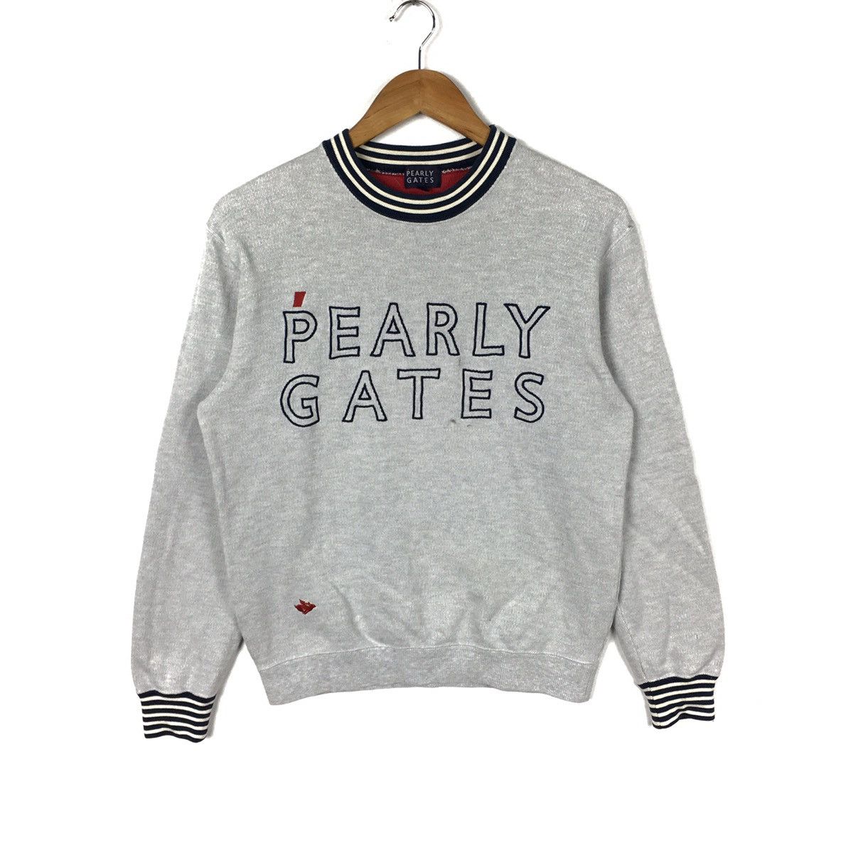 Vintage PEARLY GATES Embroidered Sportswear Sport Grey Sweatshirt Size US S / EU 44-46 / 1 - 1 Thumbnail