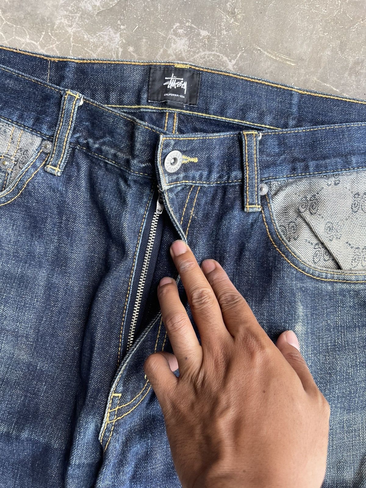 Stussy Rugged Destroy Distressed Stussy Denim Size US 34 / EU 50 - 10 Thumbnail