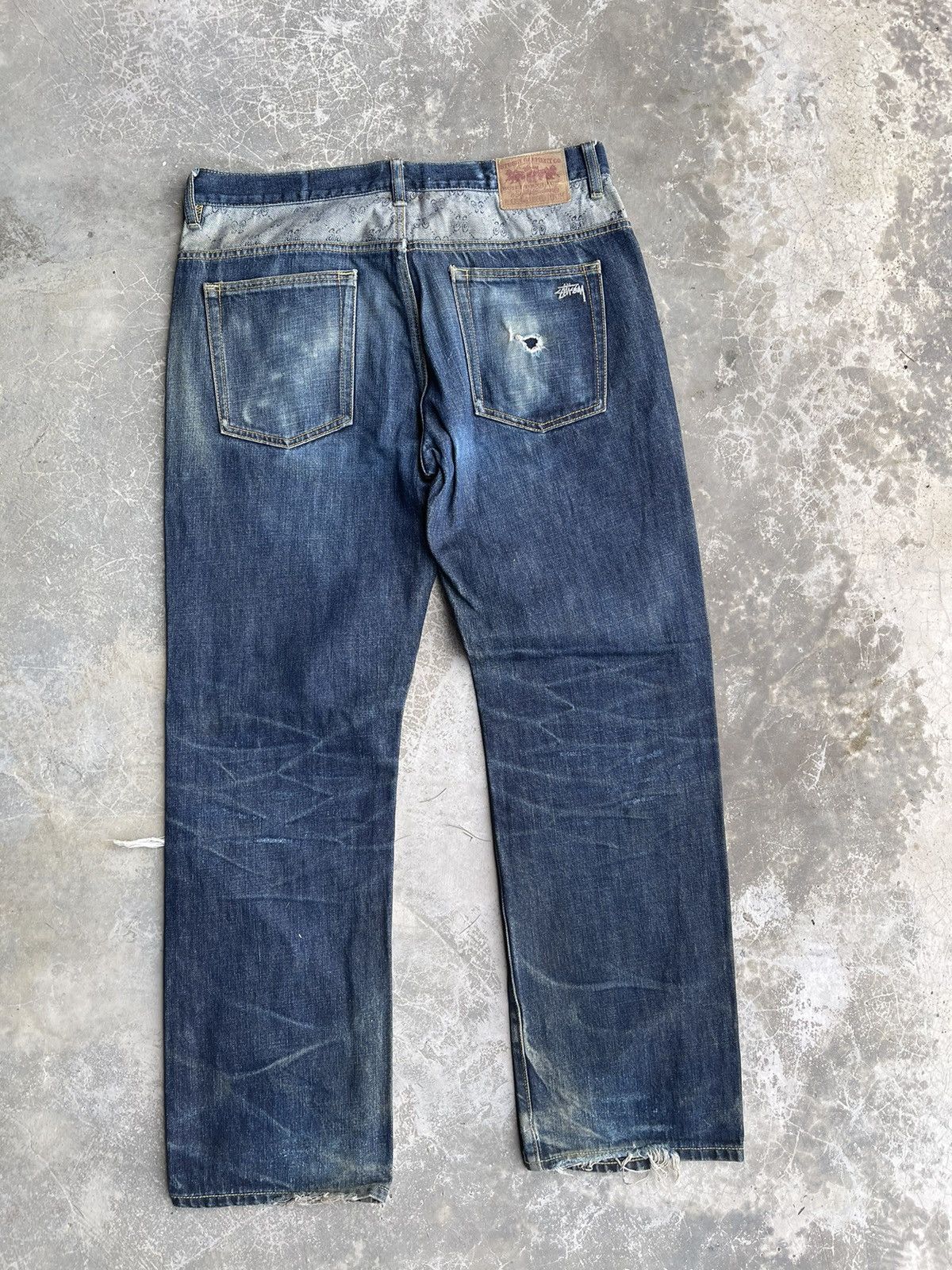 Stussy Rugged Destroy Distressed Stussy Denim Size US 34 / EU 50 - 4 Thumbnail