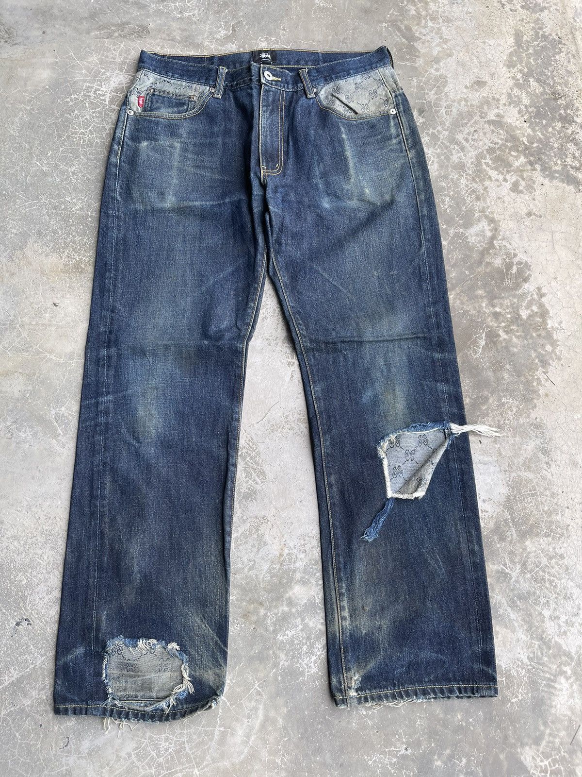 Stussy Rugged Destroy Distressed Stussy Denim Size US 34 / EU 50 - 5 Thumbnail