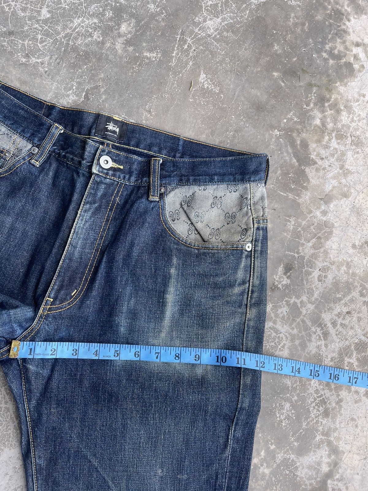 Stussy Rugged Destroy Distressed Stussy Denim Size US 34 / EU 50 - 16 Thumbnail