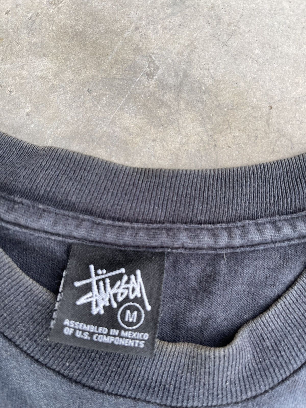 Stussy Stussy Skull bones spellout sun faded shirt Size US M / EU 48-50 / 2 - 4 Thumbnail