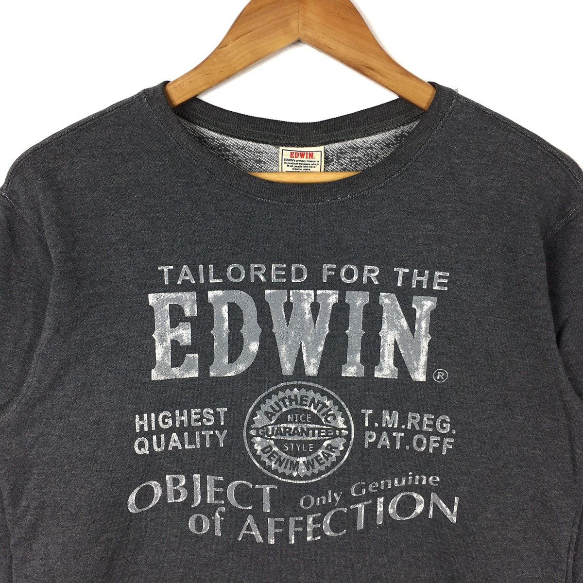 Edwin EDWIN Jeans Wear Grey Crew Neck Sweatshirt Size US M / EU 48-50 / 2 - 2 Thumbnail