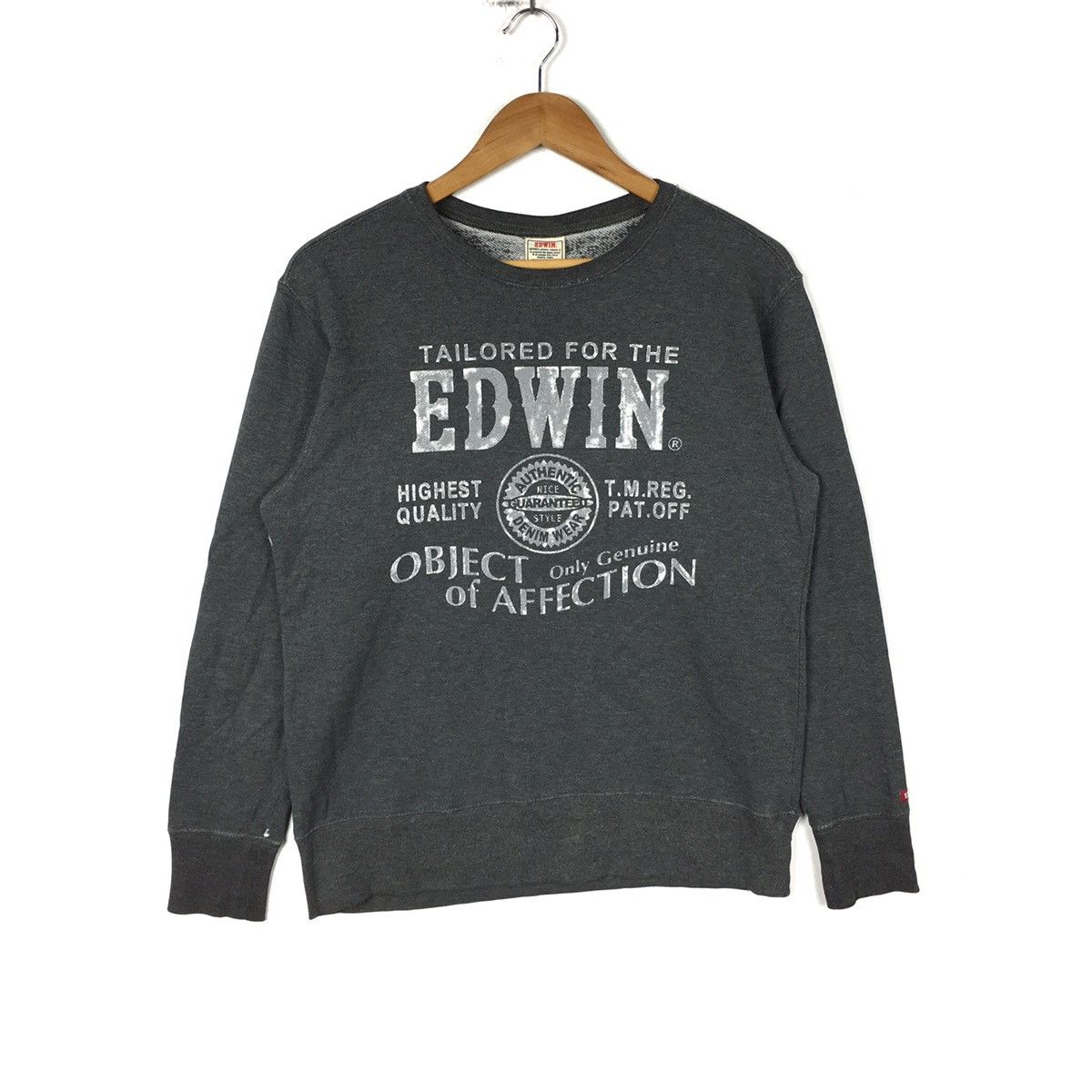 Edwin EDWIN Jeans Wear Grey Crew Neck Sweatshirt Size US M / EU 48-50 / 2 - 1 Thumbnail