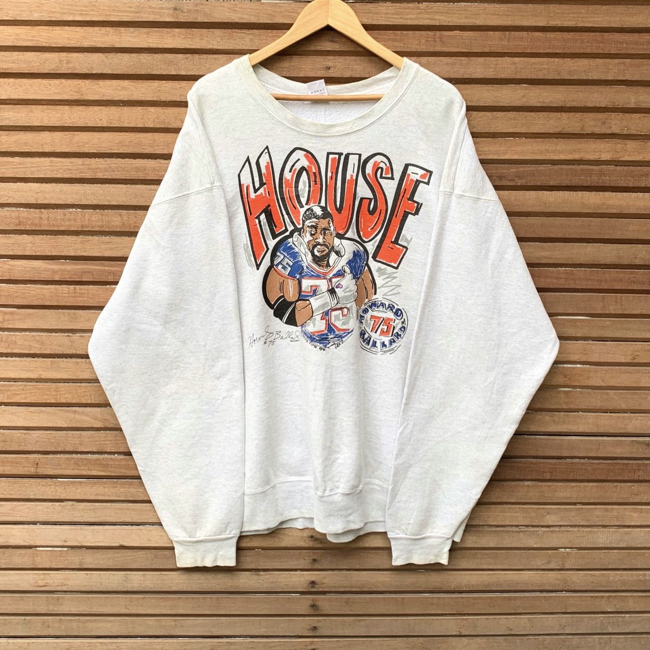Fruit Of The Loom Rare! Vintage Howard Ballard NFL Player Football Sweatshirt Size US XXL / EU 58 / 5 - 1 Thumbnail