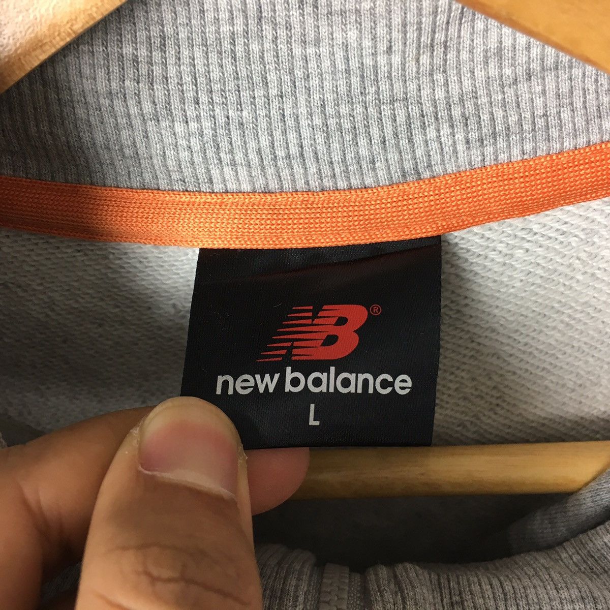 New Balance NEW BALANCE SPORT Half Zipper Embroidered Grey Sweatshirt Size US L / EU 52-54 / 3 - 3 Thumbnail