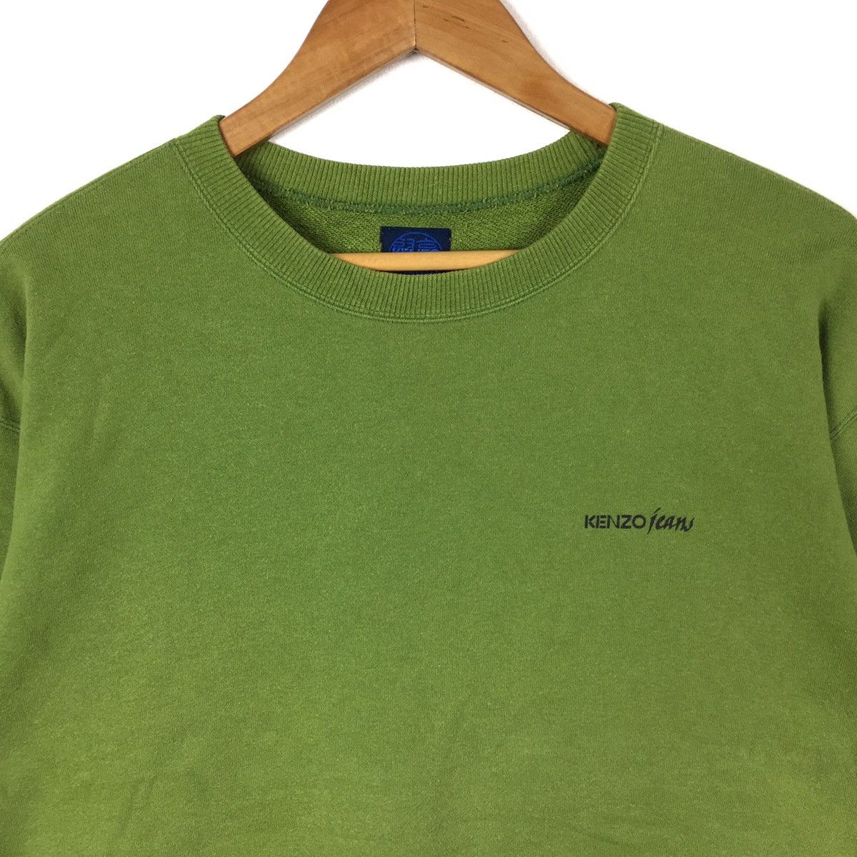 Kenzo Vintage KENZO JEANS Paris French Designer Green Sweatshirt Size US L / EU 52-54 / 3 - 3 Thumbnail