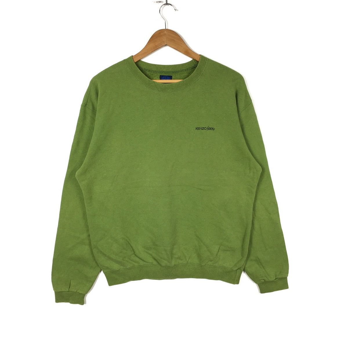 Kenzo Vintage KENZO JEANS Paris French Designer Green Sweatshirt Size US L / EU 52-54 / 3 - 2 Thumbnail