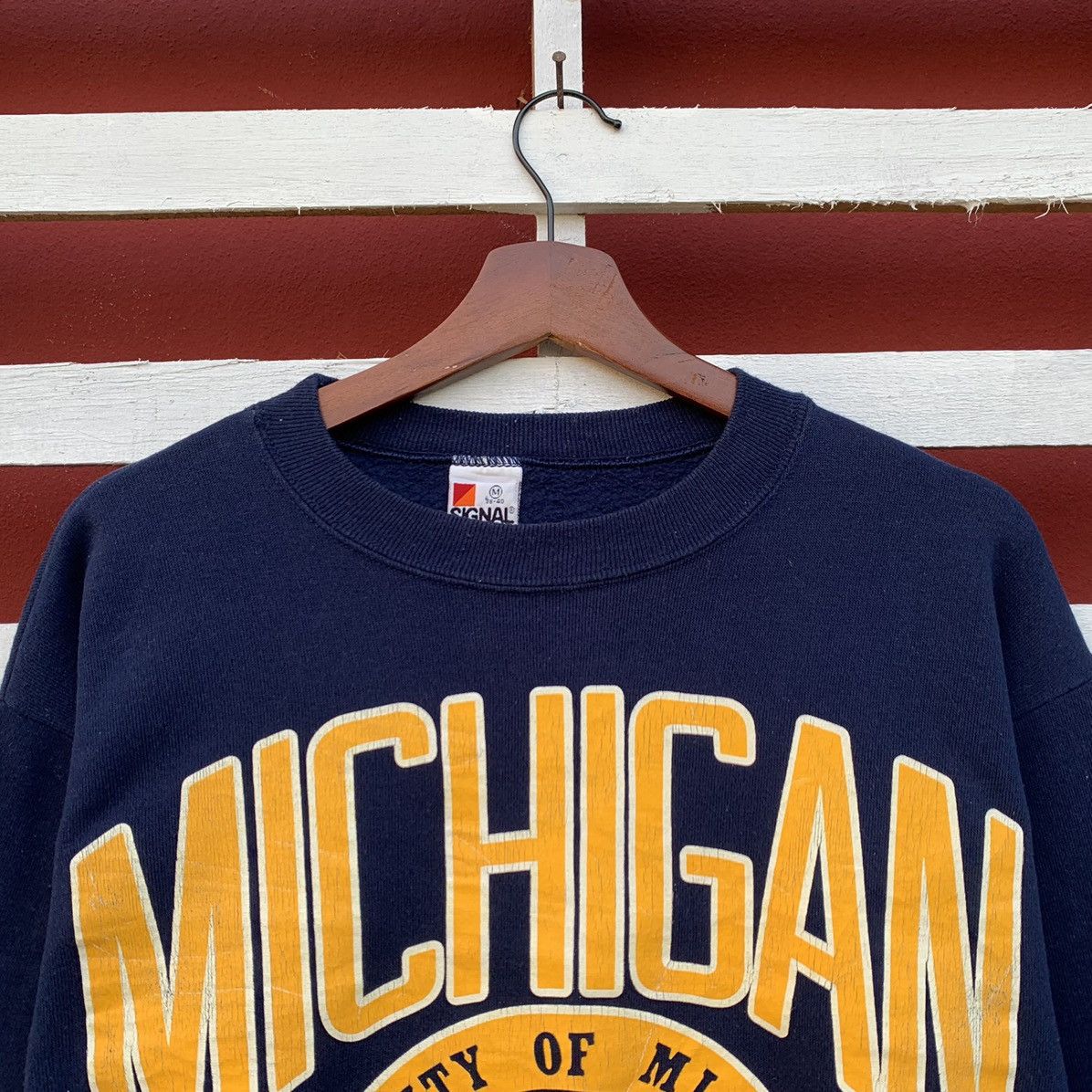 NCAA Vintage 90s Michigan University Wolverines Football Size S / US 4 / IT 40 - 3 Thumbnail