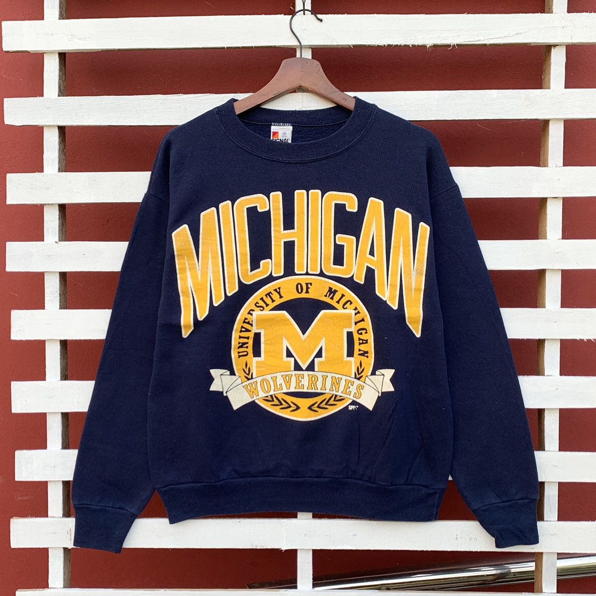 NCAA Vintage 90s Michigan University Wolverines Football Size S / US 4 / IT 40 - 1 Thumbnail