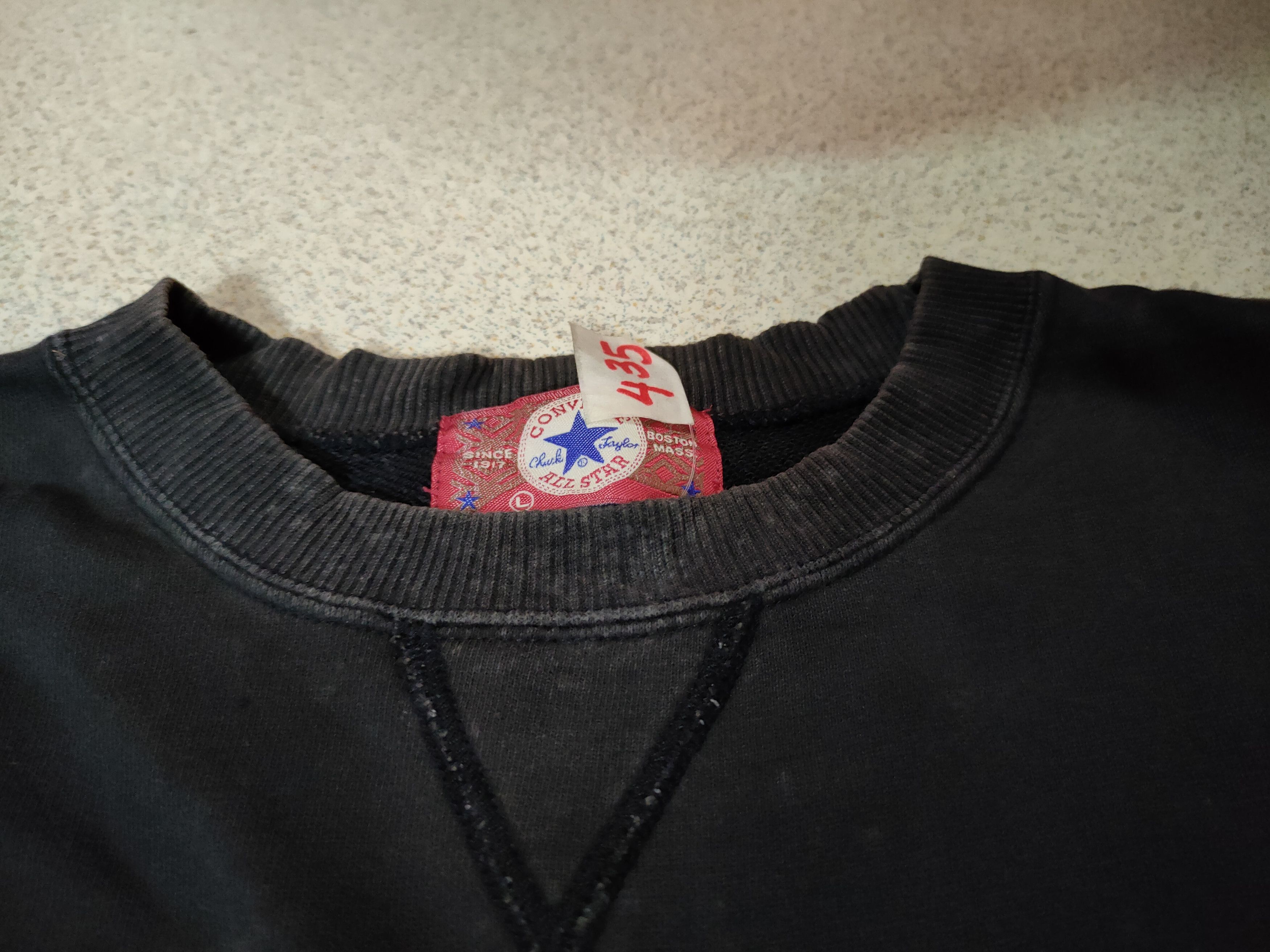 Converse Converse faded big logo vintage thrashed sweatshirt #435DL Size US L / EU 52-54 / 3 - 11 Thumbnail