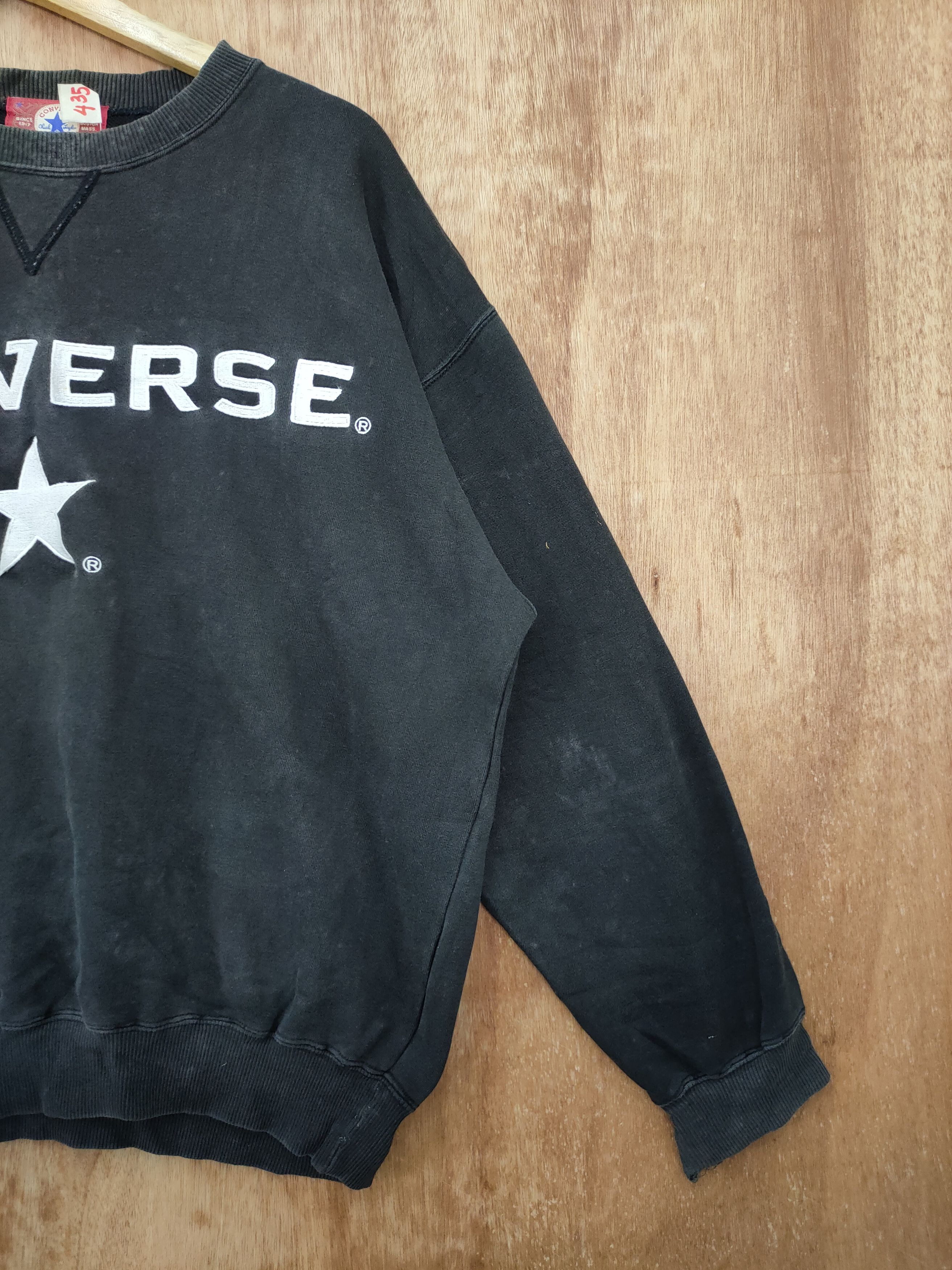 Converse Converse faded big logo vintage thrashed sweatshirt #435DL Size US L / EU 52-54 / 3 - 3 Thumbnail