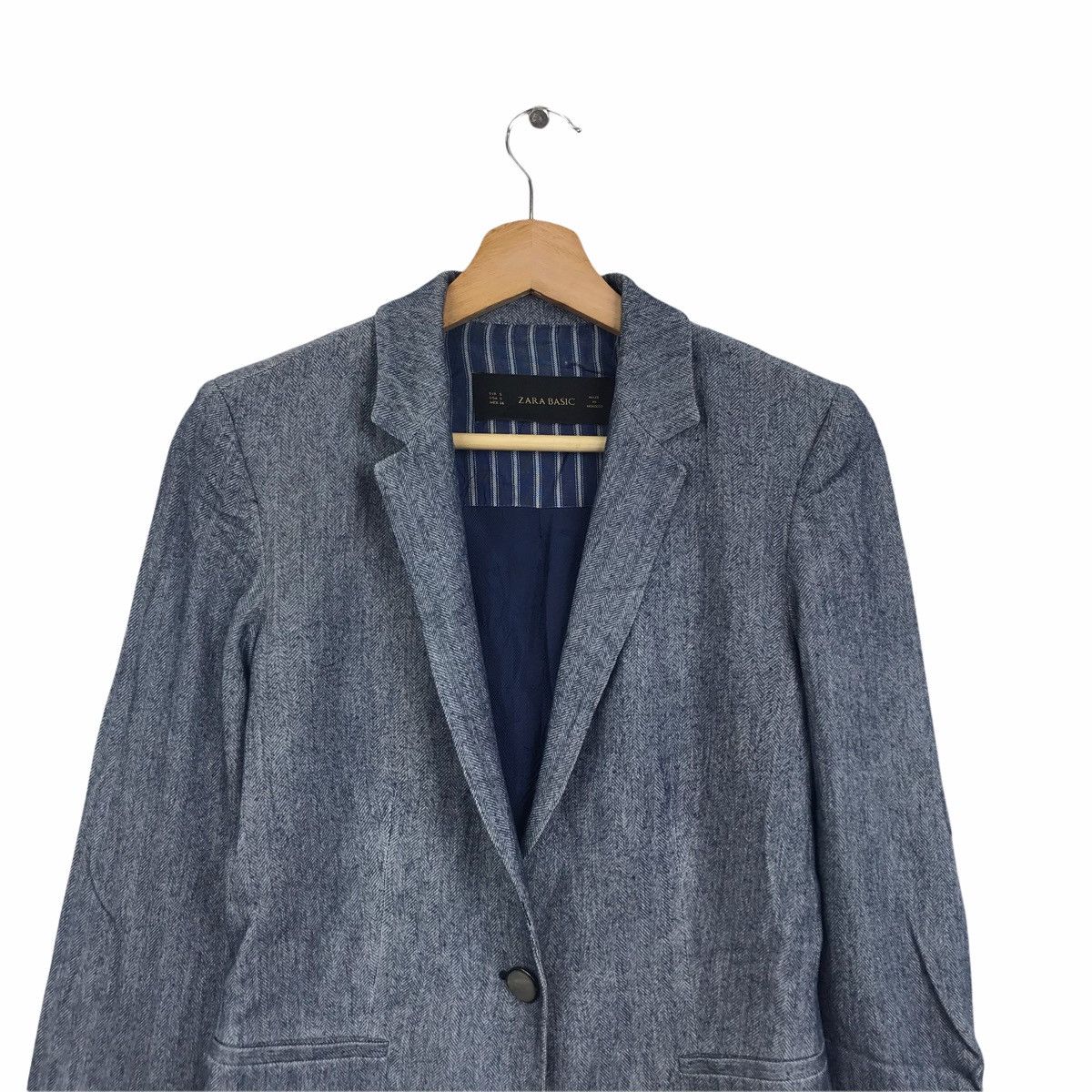Zara ZARA BASIC Blue Blazer Coat Jacket Size US M / EU 48-50 / 2 - 3 Thumbnail