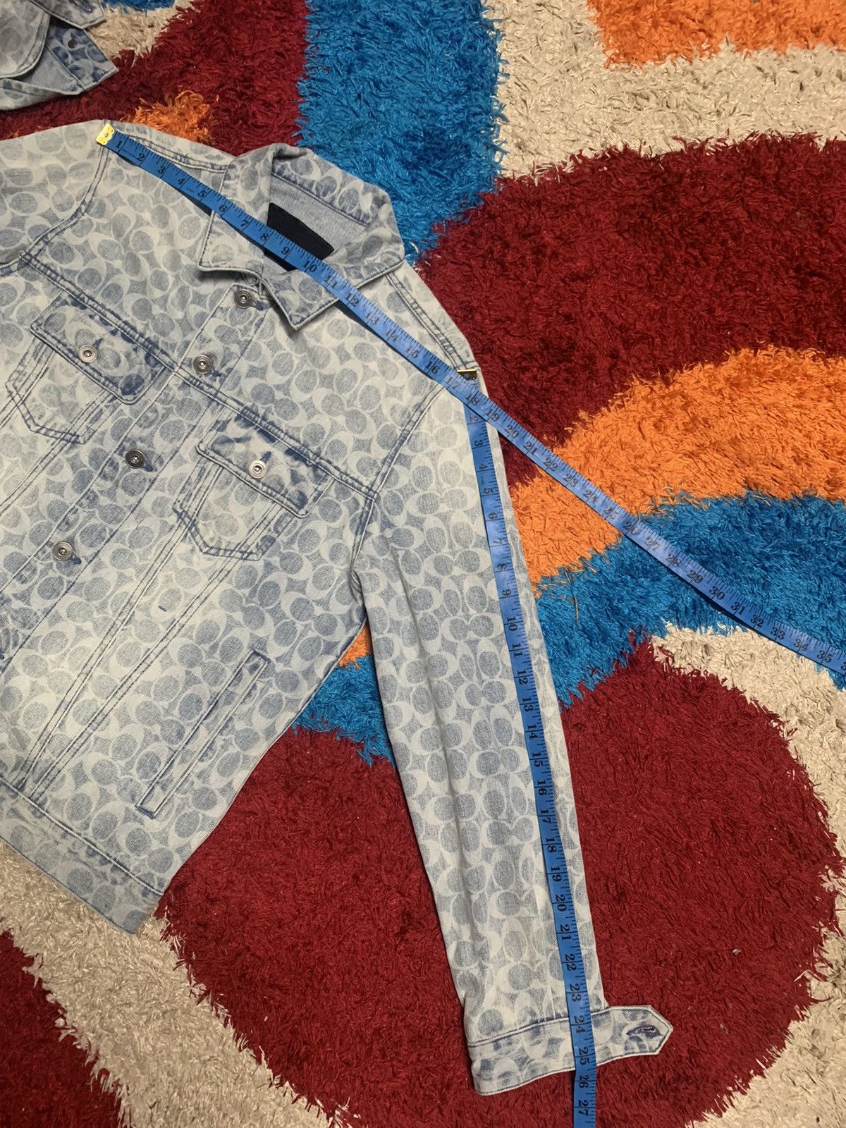 Coach COACH SINGNATURE MONOGRAM LOGO DENIM JACKET Size US M / EU 48-50 / 2 - 19 Thumbnail