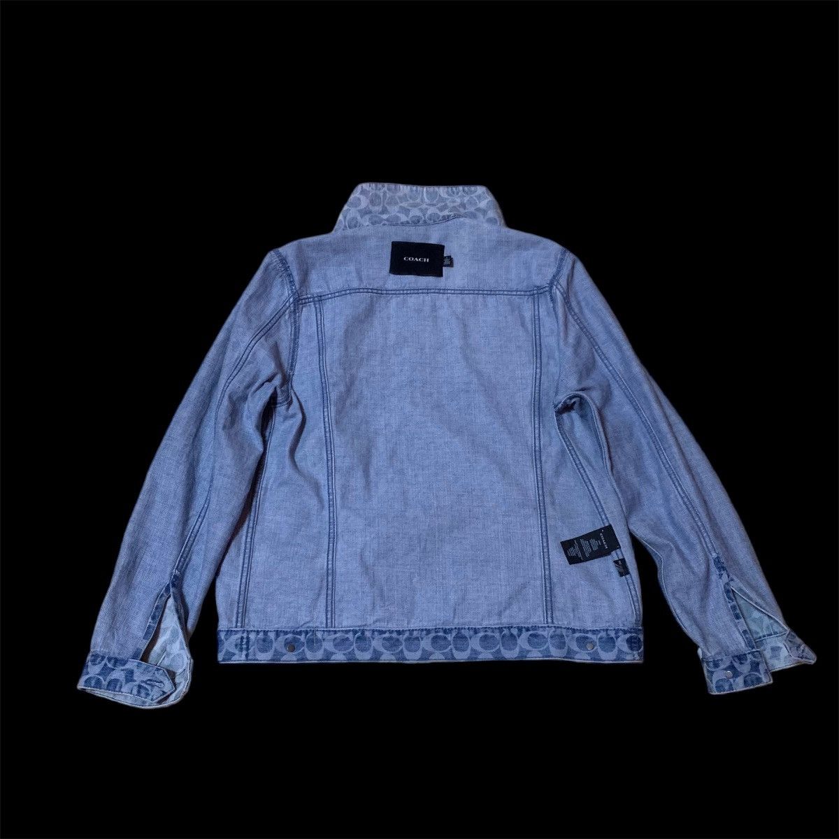 Coach COACH SINGNATURE MONOGRAM LOGO DENIM JACKET Size US M / EU 48-50 / 2 - 8 Thumbnail