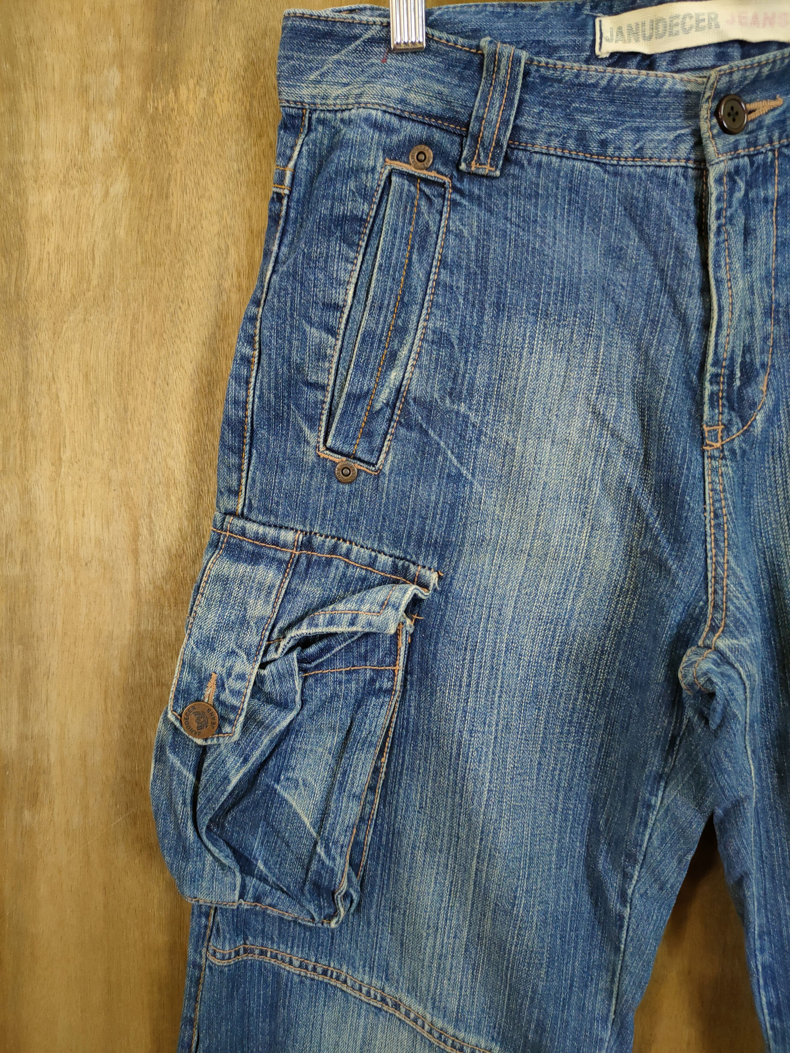 Japanese Brand DL Janudecer denim multi pocket tactical cargo pants #46-797 Size US 31 - 6 Thumbnail