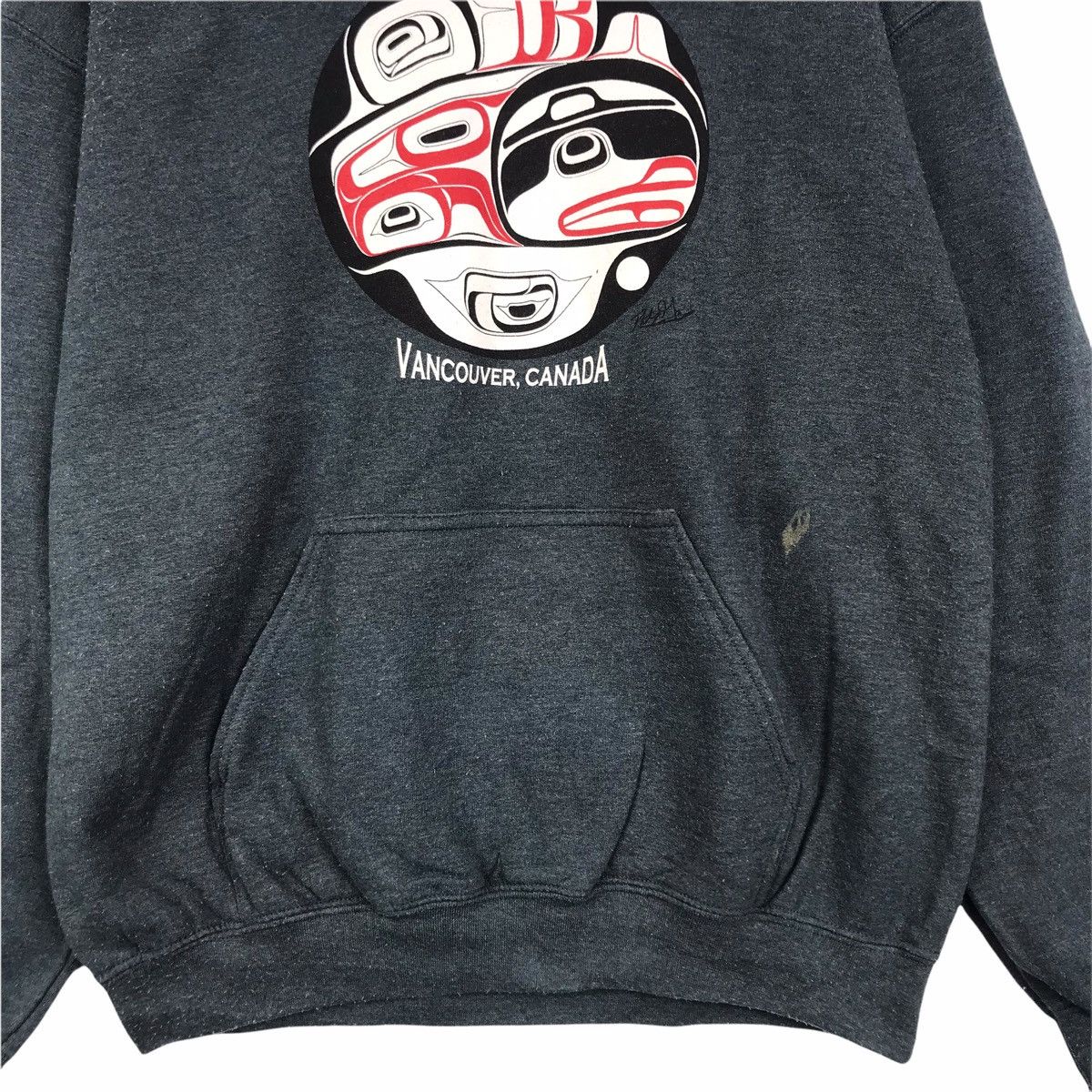Vintage VANCOUVER CANADA FOOTBALL Grey Hoodie Size US M / EU 48-50 / 2 - 6 Thumbnail
