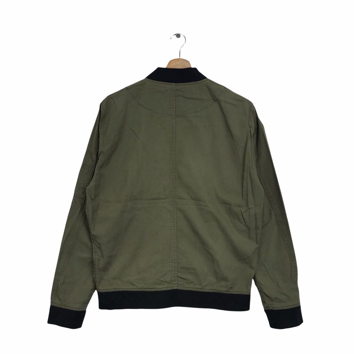Vintage BROWNY VINTAGE Japanese Brand Green Army Bomber Jacket Size US M / EU 48-50 / 2 - 2 Thumbnail