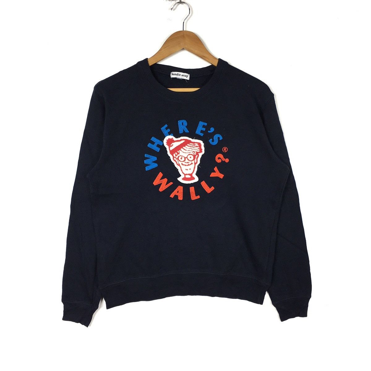 Vintage WHERE’S WALLY? Cartoon Book Puzzle Black Sweatshirt Size US M / EU 48-50 / 2 - 1 Thumbnail