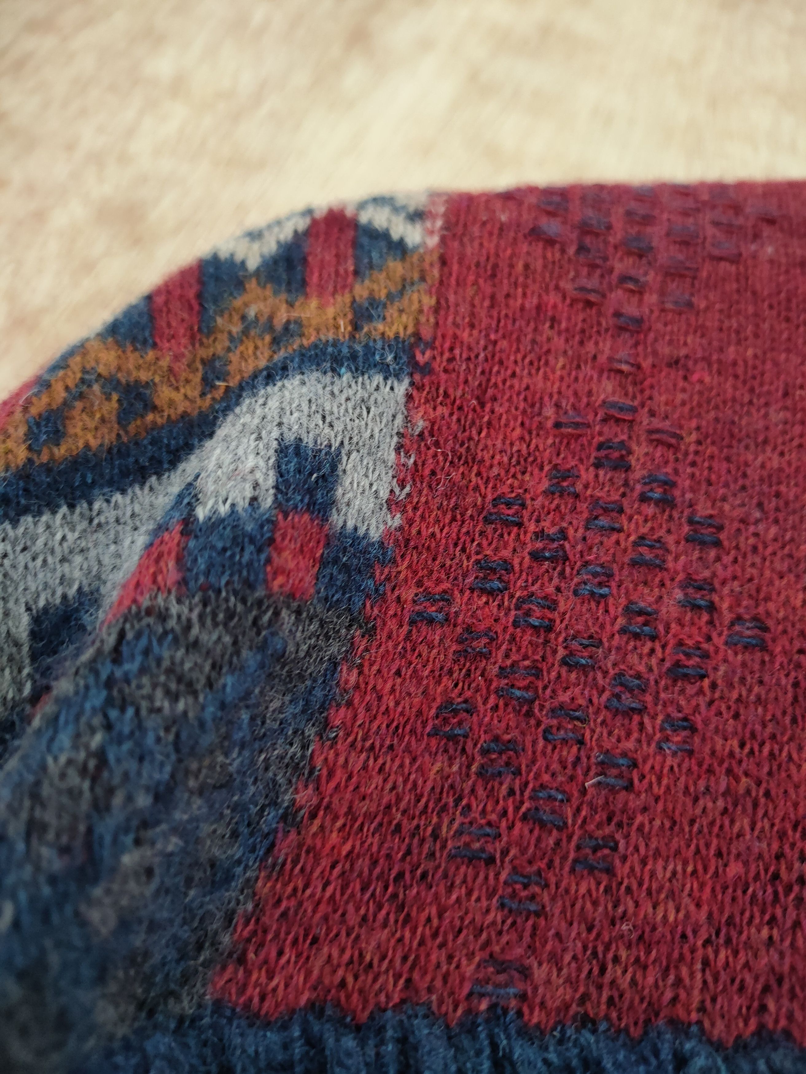 Vintage Mark Industries Italy patchwork knit sweatshirt #46-064DL Size US M / EU 48-50 / 2 - 6 Thumbnail