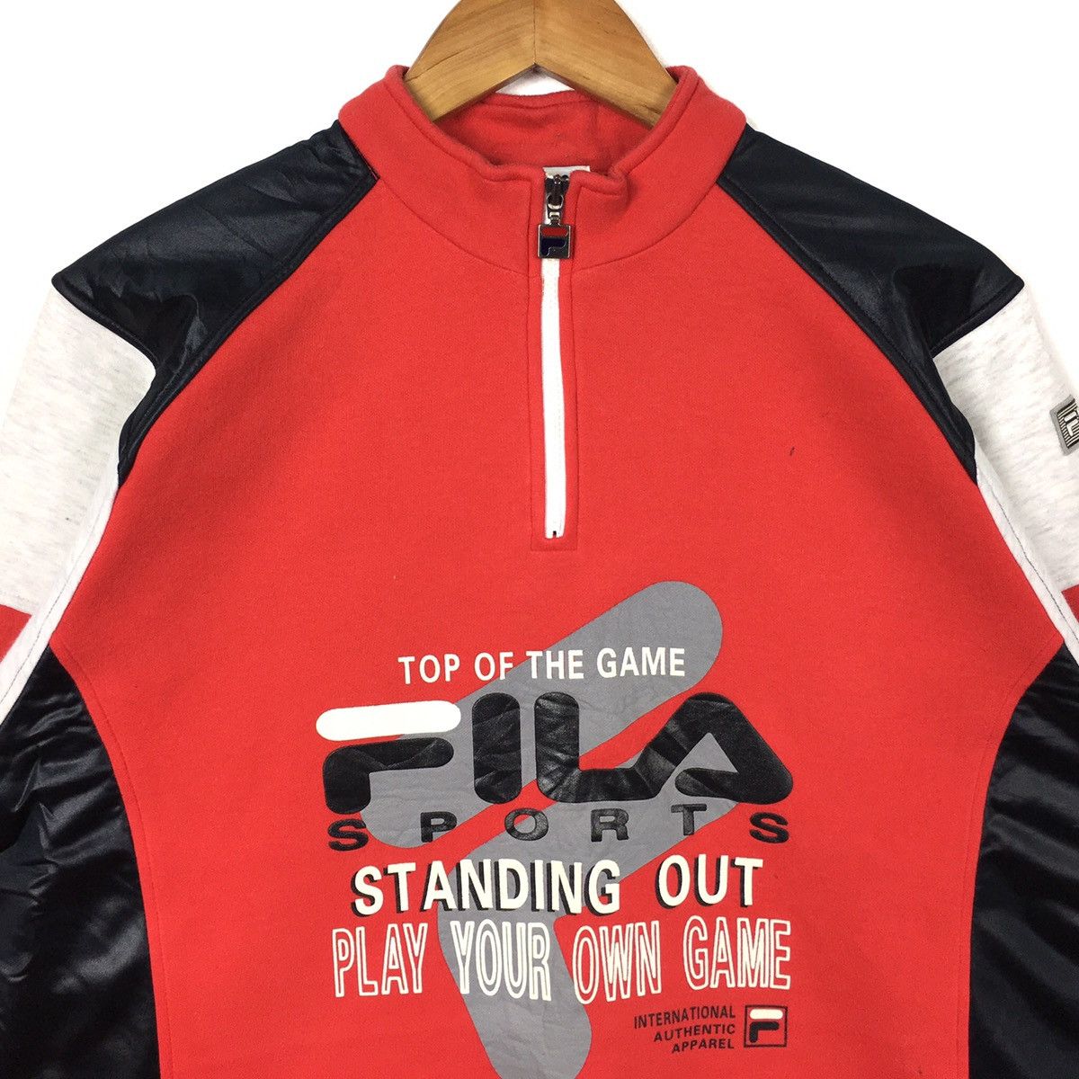 Fila FILA SPORT Color Block Multi Color Sportswear Red Sweatshirt Size US L / EU 52-54 / 3 - 2 Thumbnail