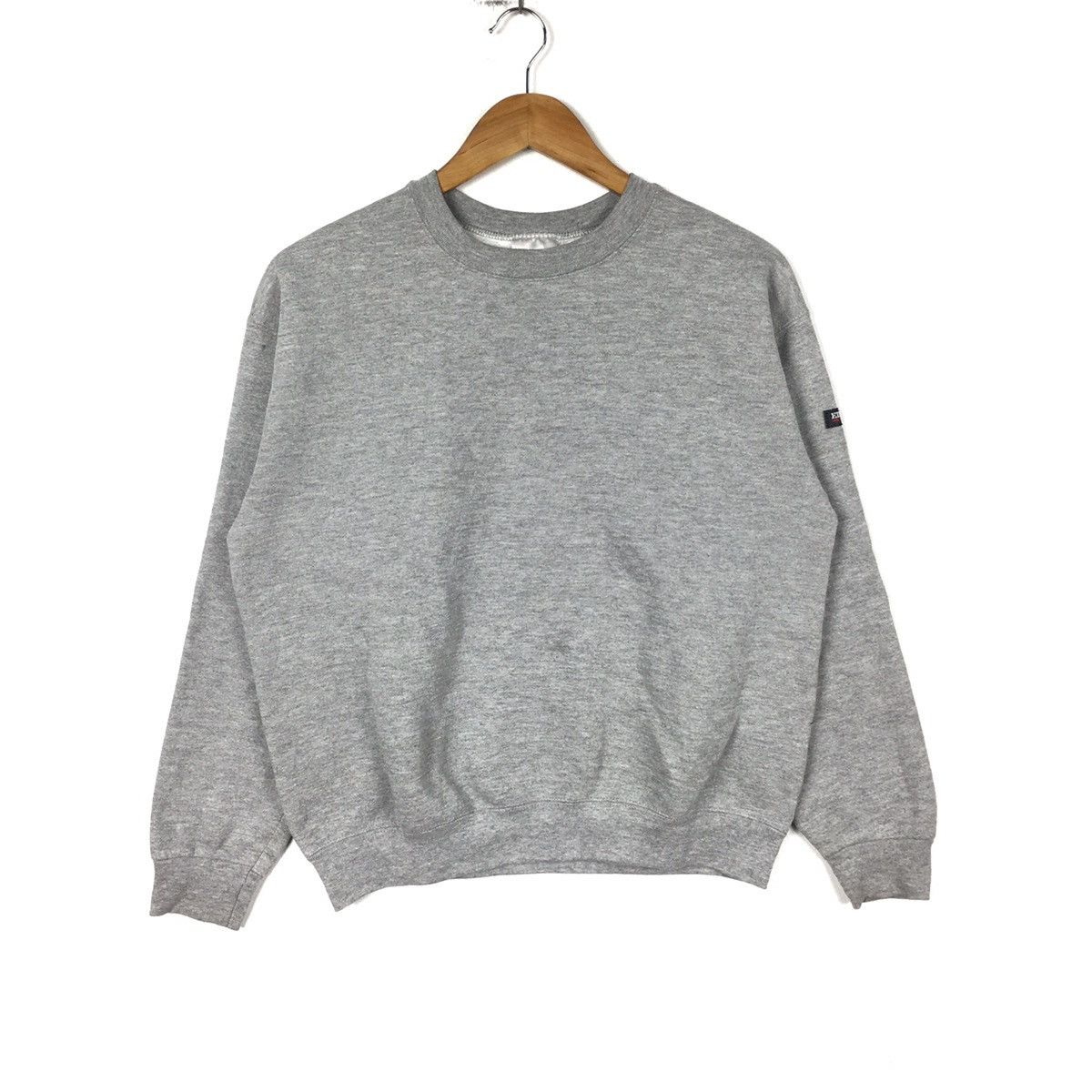 Edwin Vintage EDWIN USA PLAIN Jeans Wear Grey Crew Neck Sweatshirt Size US M / EU 48-50 / 2 - 1 Thumbnail