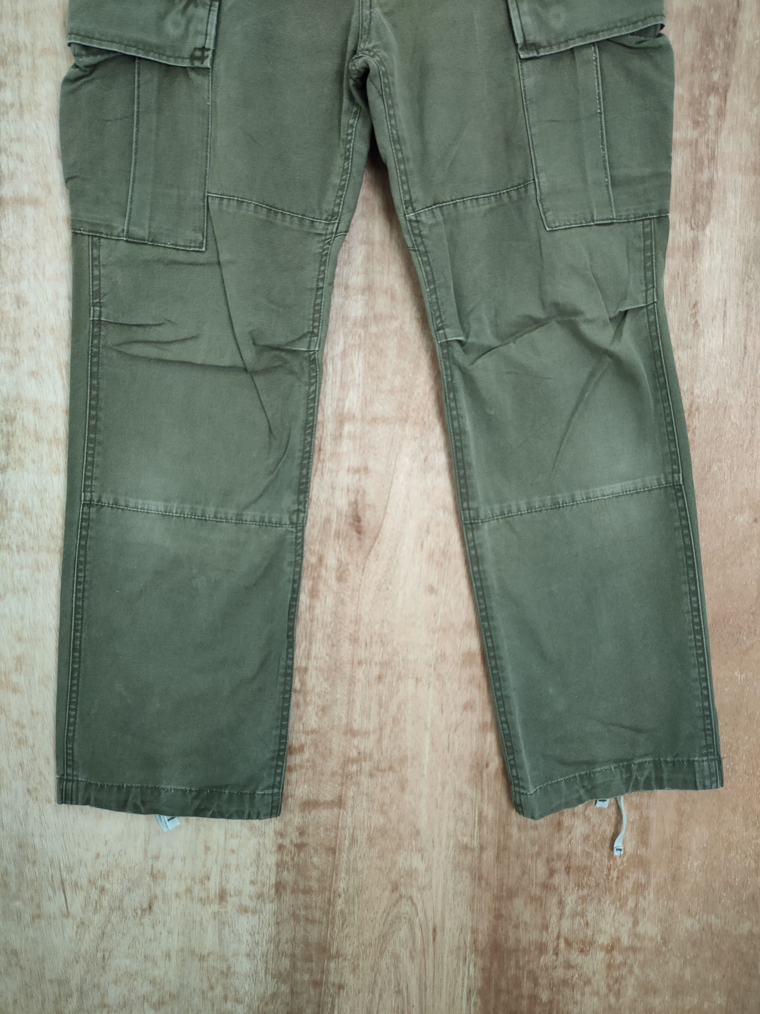 Japanese Brand DLL Closed Up green vintage cargo pants streetwear #733 Size US 30 / EU 46 - 2 Thumbnail