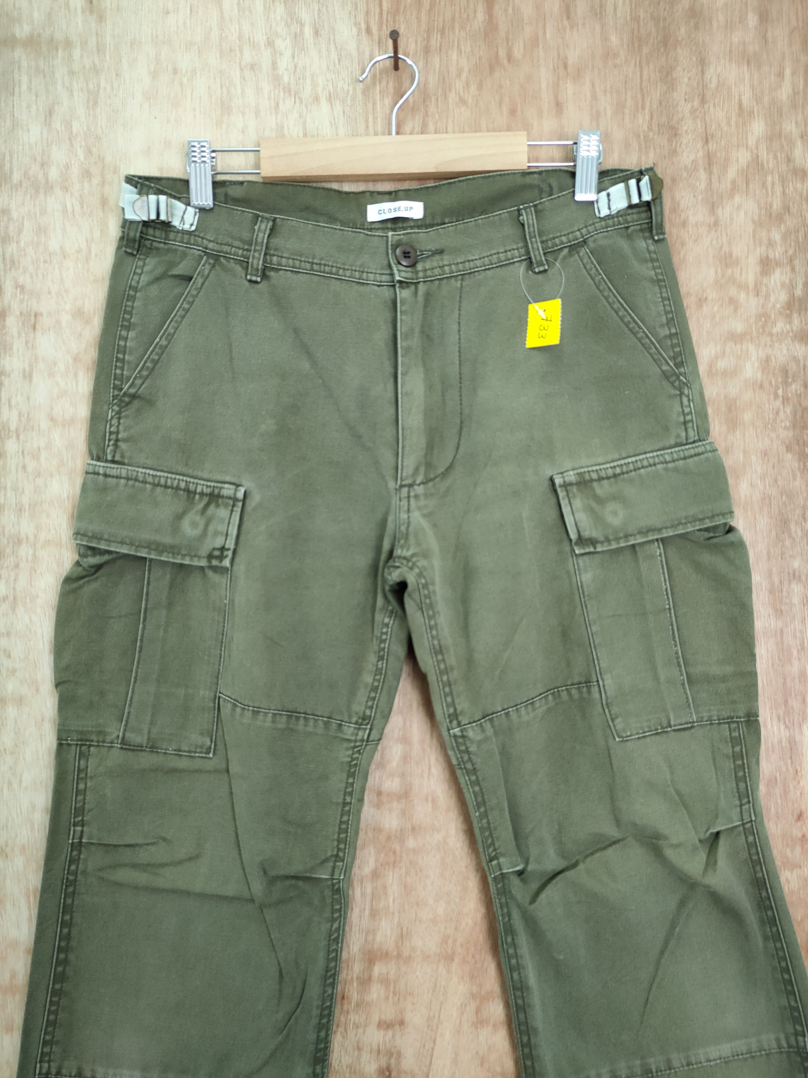 Japanese Brand DLL Closed Up green vintage cargo pants streetwear #733 Size US 30 / EU 46 - 3 Thumbnail