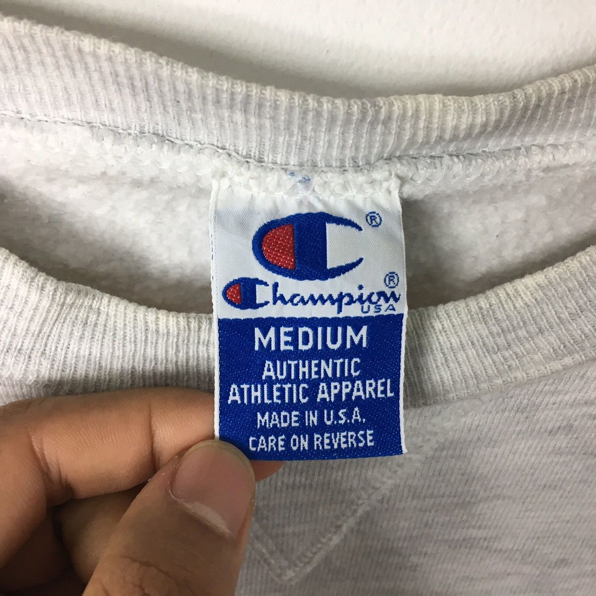 Champion Vintage CHAMPION SCRIPT USA Small Logo Sportswear Grey Size US M / EU 48-50 / 2 - 3 Thumbnail