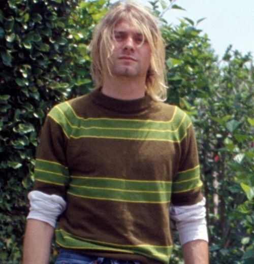 Other DL Kurt Cobain Green Stripe custom made sweatshirt #6833 Size US M / EU 48-50 / 2 - 1 Thumbnail