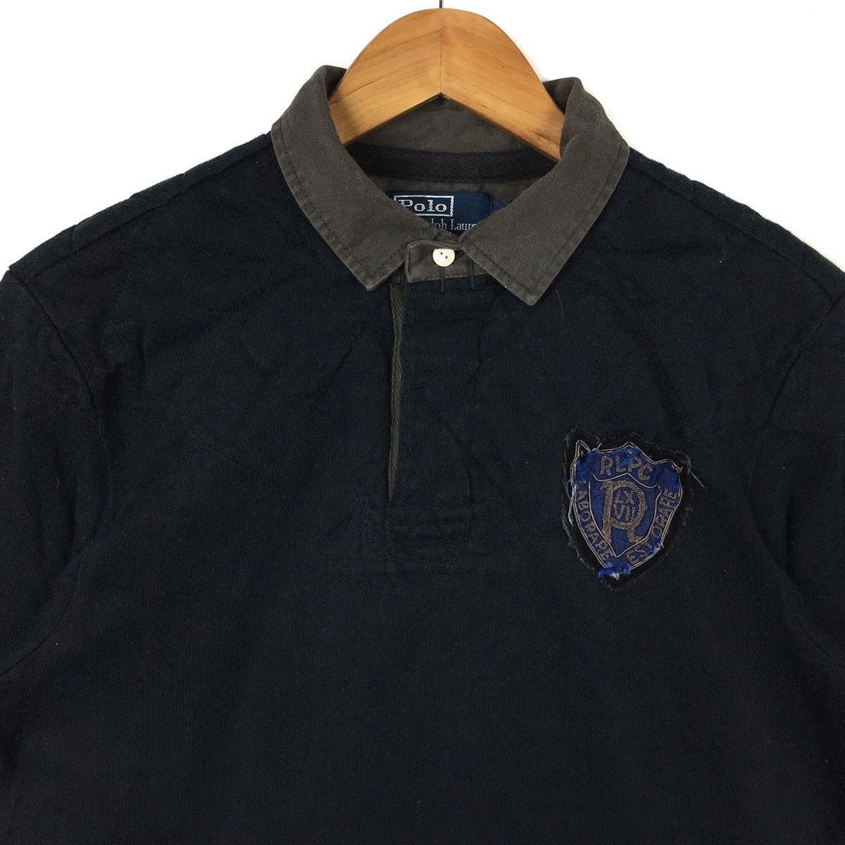 Polo Ralph Lauren POLO By RALPH LAUREN Rlpc Black Collar Sweatshirt Size US L / EU 52-54 / 3 - 2 Thumbnail