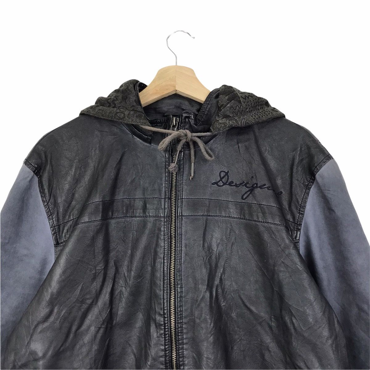 Desigual DESIGUAL MAN Spanish Leather Wax Polyester Hoodie Size US XL / EU 56 / 4 - 3 Thumbnail