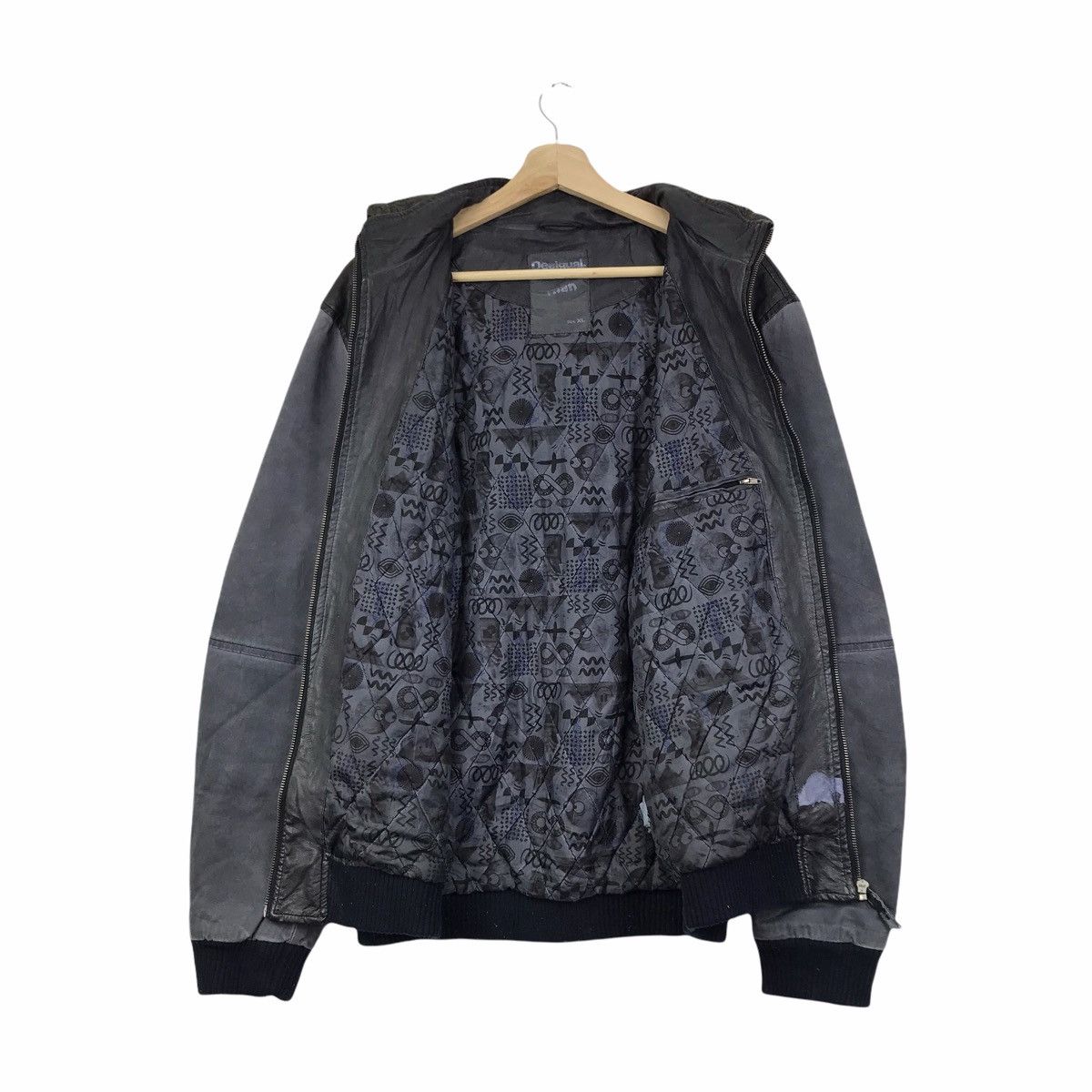Desigual DESIGUAL MAN Spanish Leather Wax Polyester Hoodie Size US XL / EU 56 / 4 - 5 Thumbnail
