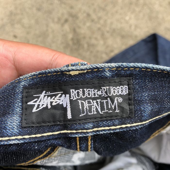 Stussy 🔥Sick🔥Vintage Stussy Rough Rugged Denim Rips Distress