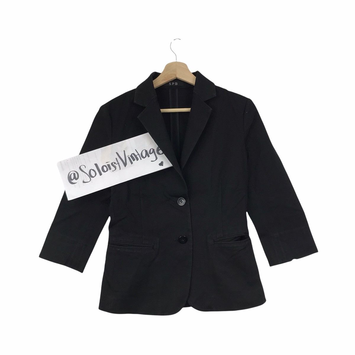Japanese Brand SPB CLOTHING Japanese Brand Black Blazer Coat Size US XS / EU 42 / 0 - 1 Thumbnail