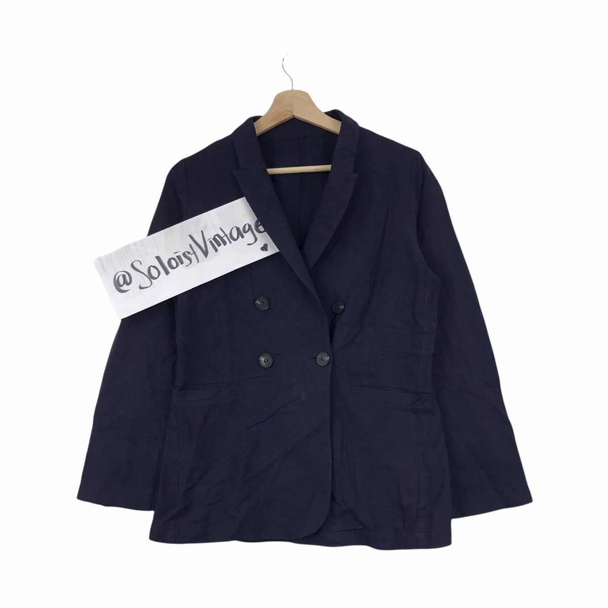 Japanese Brand TITIVATE CLOTHING Japanese Brand Blue Cotton Blazer Coat Size US M / EU 48-50 / 2 - 1 Thumbnail