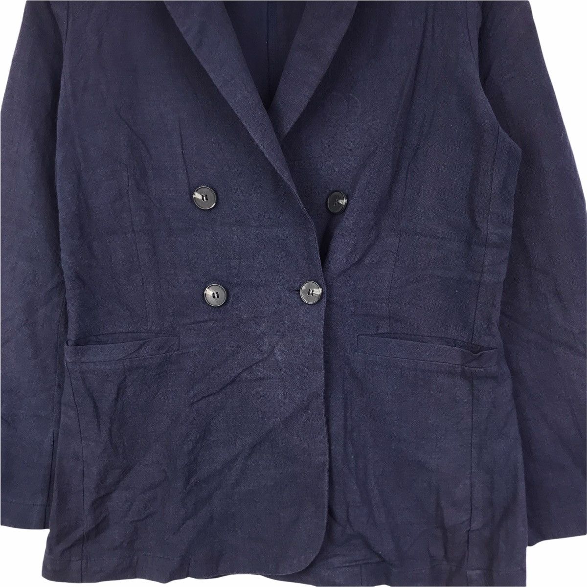 Japanese Brand TITIVATE CLOTHING Japanese Brand Blue Cotton Blazer Coat Size US M / EU 48-50 / 2 - 5 Thumbnail